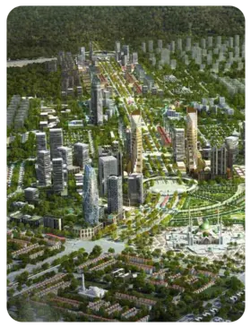 capital smart city birds eye view