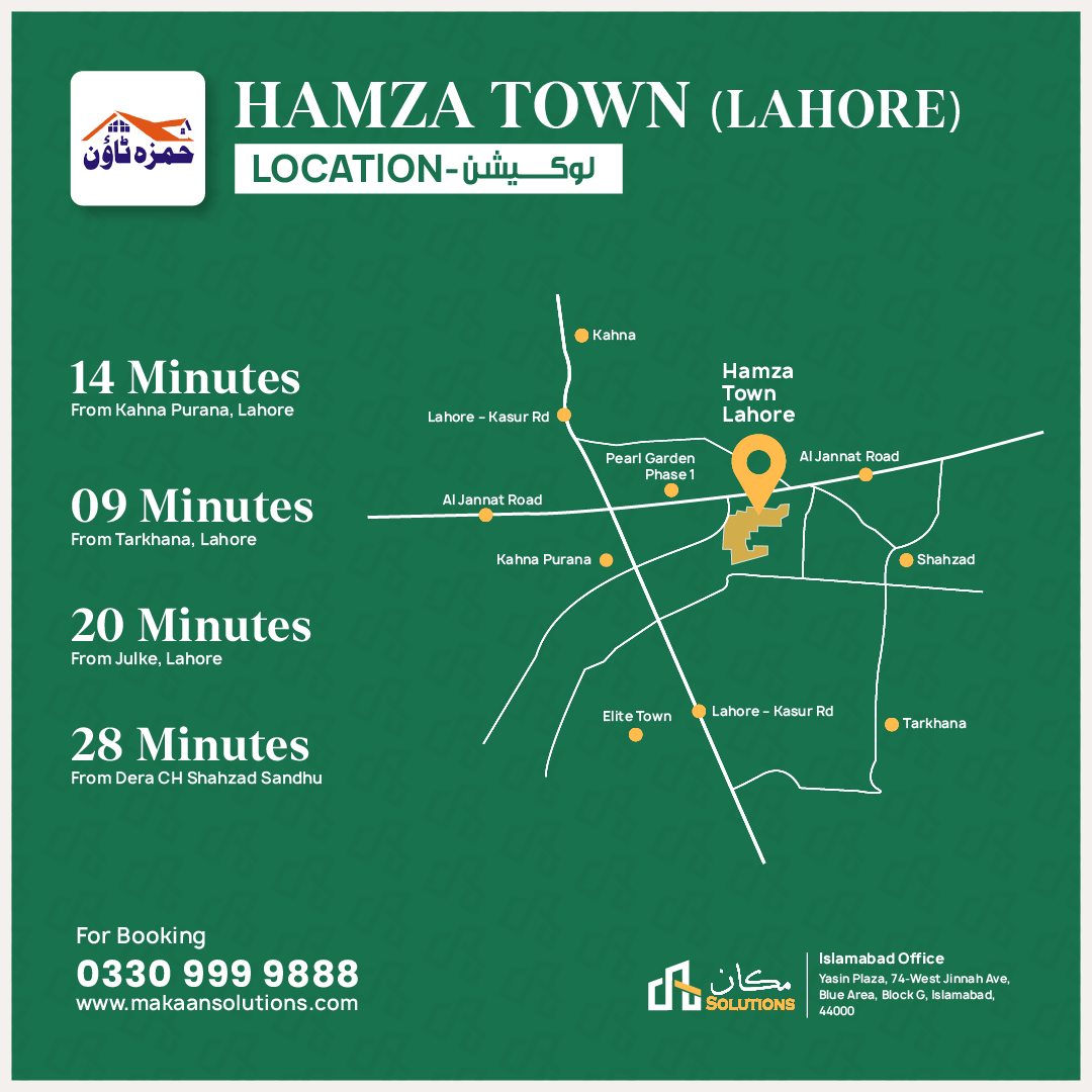 hamza town lahore location