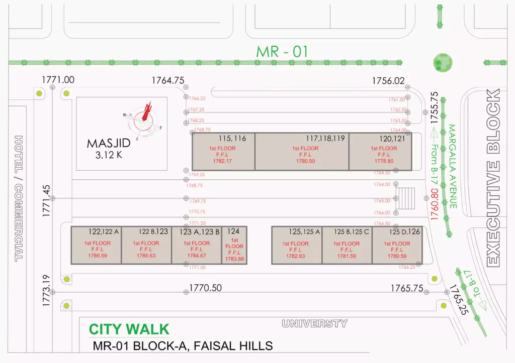 faisal hills downtown layout plan